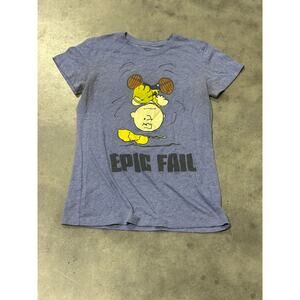 Peanuts, Charlie Brown, Epic Fail, T-shirt,  XL, Summer, Casual, ~ 251016-WH 537